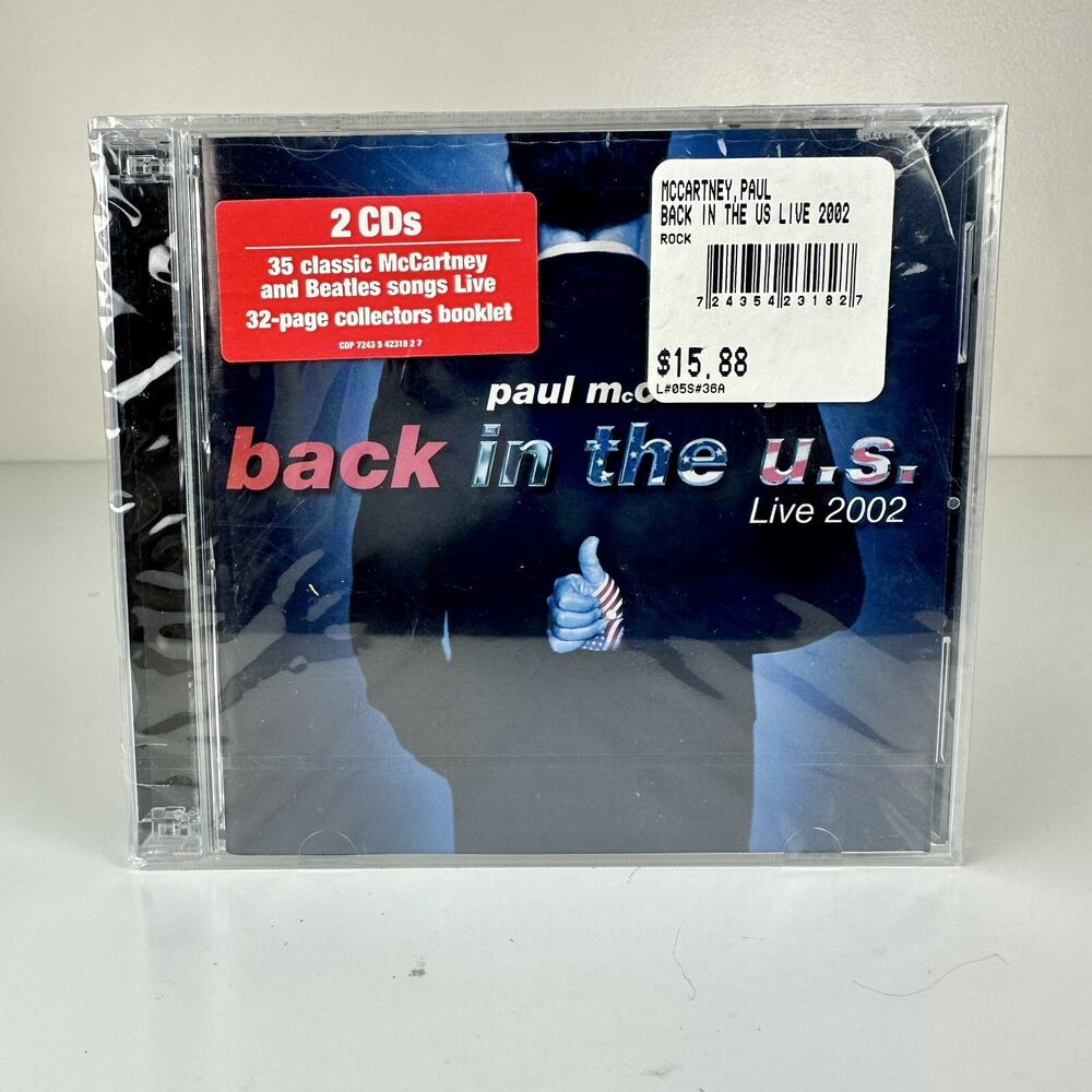 Back in the U.S. by Paul McCartney (CD, Nov-2002, 2 Discs, Capitol)